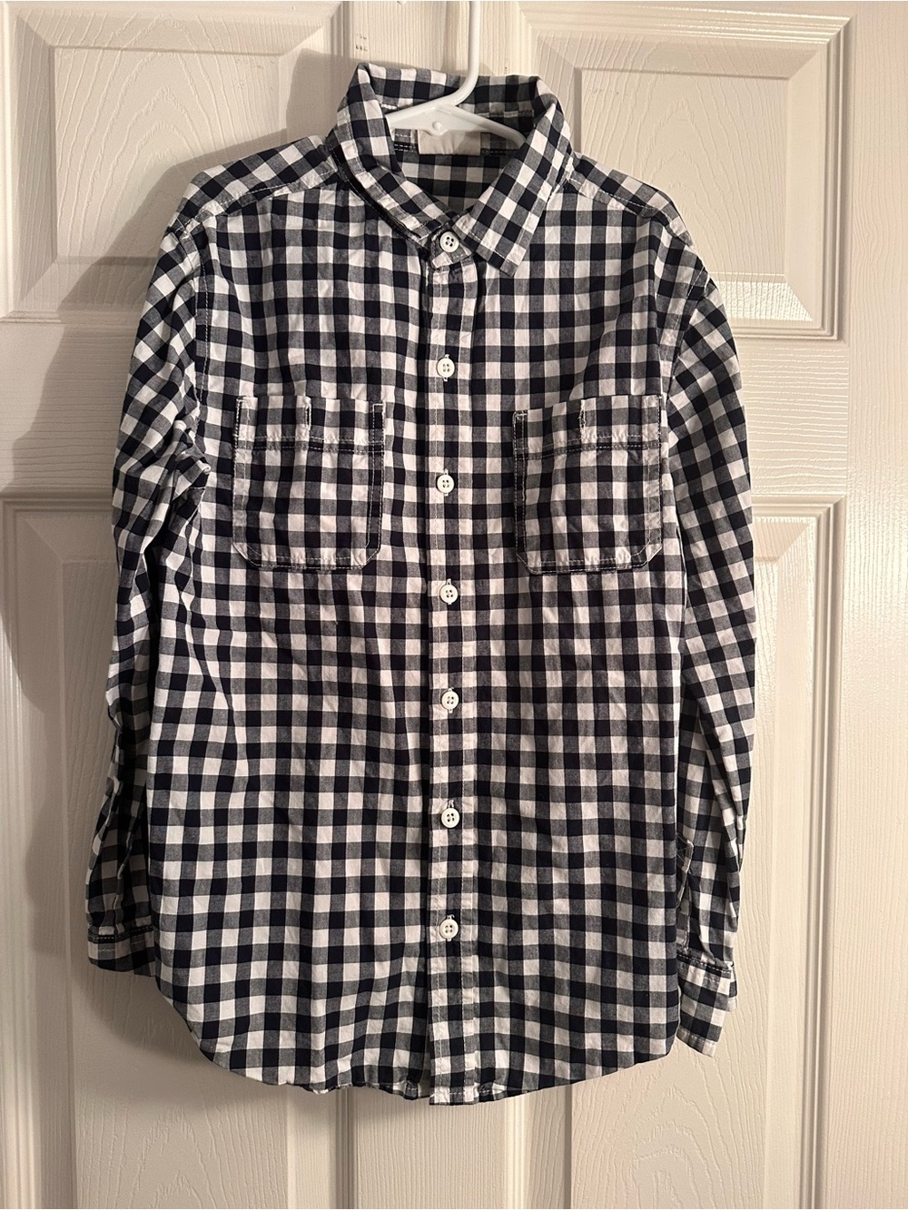 Plaid Button Down Shirt, size 7-8